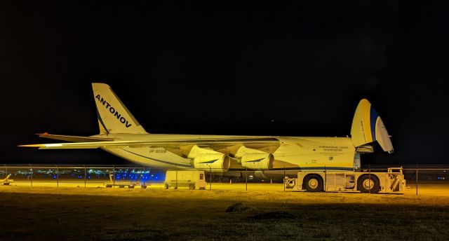 Antonov An-124 Ruslan (UR-82008) - Just after landing at Huntsville International Airport on January 22, 2022.