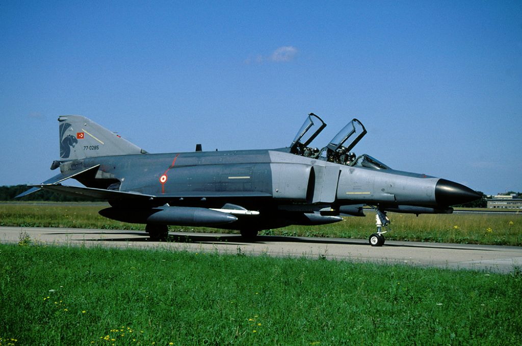 77-0285 — - Turkish AF F-4E-2020 Terminator on the taxitrack at Lechfeld AB during the exercise ELITE 2008