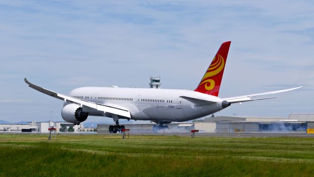 Boeing 787-9 Dreamliner (N1005S) - BOE806 lands on Rwy 34L to complete a flight test on 5.28.20. (ln 887 / cn 62733). Permanent reg # is unknown at this time. 