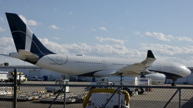 Airbus A330-300 (P4-MLO) - Lawrence Ho Yau Lung’s Private A330 sitting at the Charter Spot at KBUF!