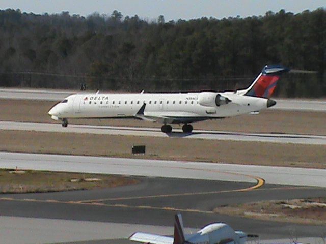 Canadair Regional Jet CRJ-700 (N354CA) - A spot of a Delta Connection (ExpressJet) Canadair Regional Jet at Raleigh (RDU) on January 4, 2013 at about 3:45 PM. This plane came from Boston (BOS).