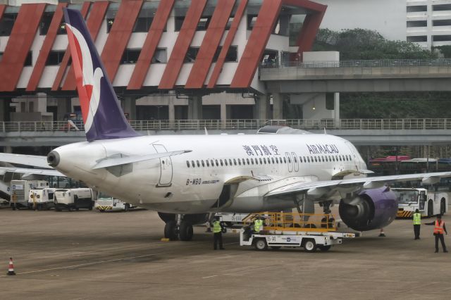 Airbus A320neo (B-MBO) - 27th April: 2025:  Flight NX 128 seen preparing to depart for Nanjing from Macau.