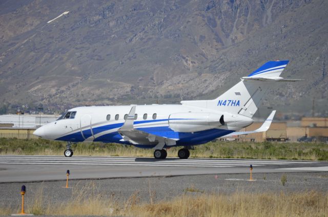 Hawker 800 (N47HA) - Departing on 30 back to Las Vegas (KLAS/LAS) after spending a few hours on the ground in Spanish Fork.