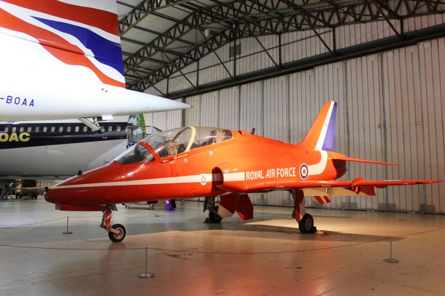 FUJI T1F (XX308) - A preserved British Aerospace Hawk T.1.br /br /Location: East Fortune Airfield, National Museum of Flight, Scotland.br /Date: 27.11.22 (dd/mm/yy).