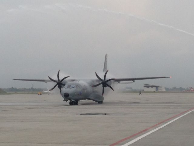 Casa C-295 Persuader (FAC1284) - C-295 arriving from Spain to Colombia for the first time