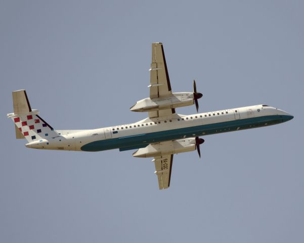 de Havilland Dash 8-400 (9A-CQC) - At Vienna, Austria. Departure runway 11.