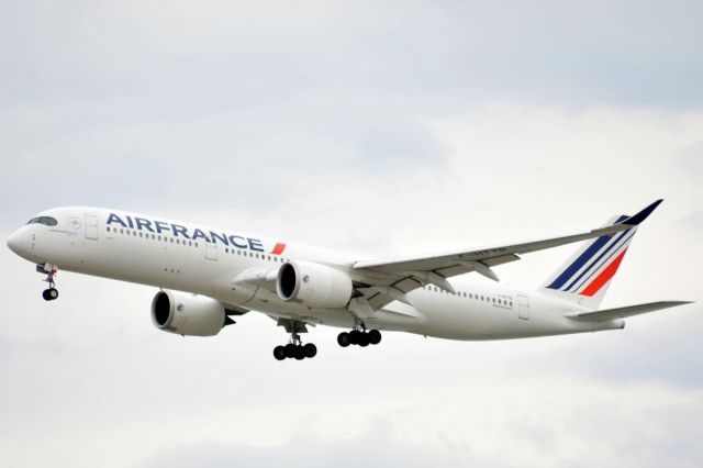 Airbus A350-900 (F-HTYB) - Air France 334 Heavy “LYON “ arriving from Paris 