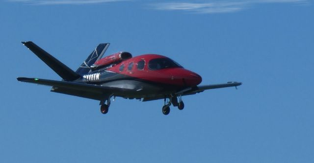 Cirrus Vision SF50 (N111TN) - On short final is this 2022 Cirrus SF50 Vision Jet in the Summer of 2023.