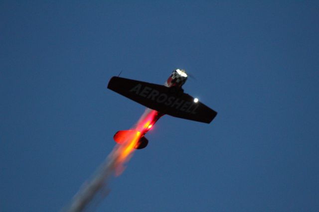 — — - Aeroshell Aerobatic Team night show