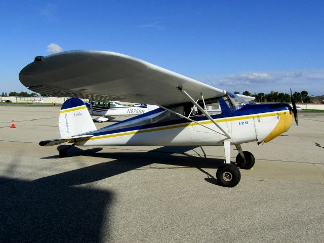 Cessna 120 (N89885) - On the ramp 