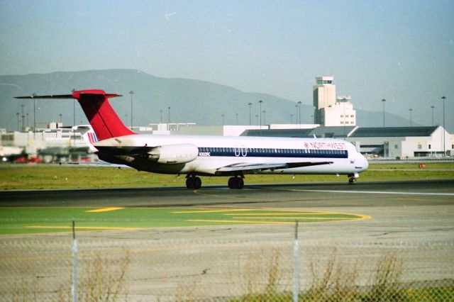 McDonnell Douglas MD-82 (N302RC) - KSFO - rare at the time to see one of these at SFO - ex Republic on Runway 1R pointed for MSP. The Tower Cab in the background is now gone 2019 - and there will be a public Observation deck near this old tower area in the terminal facing the runways - open later this year - though it will be glassed off, time will tell how the area will be for photography.