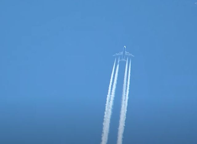 0391677 — - USAF E-4 Nightwatch (B747-200E) flying over Greenville, SC