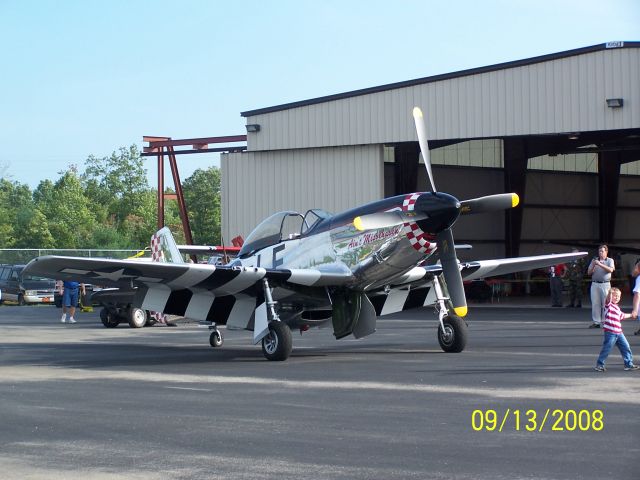 North American P-51 Mustang (N51KB) - Scott County, Oneida Tn. airshow, Sept. 2008. 