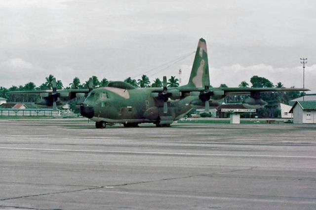 Lockheed C-130 Hercules — - Lockheed MC-130P Hercules, RAAF Butterworth 1976.