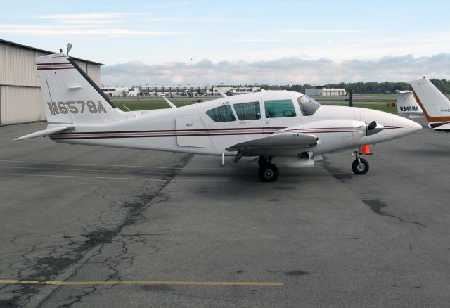 Piper Aztec (N6578A) - May not be the fastest twin, but it carries a lot and has a safe single engine performance.