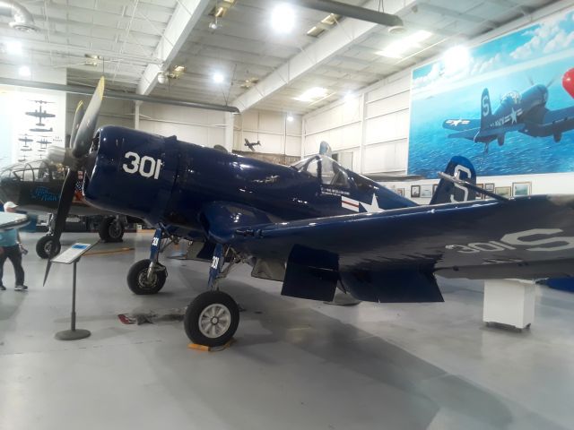 VOUGHT-SIKORSKY V-166 Corsair (N62290) - Chance Vought 4FU Corsair on display at Palm Springs Air Museum