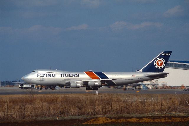 Boeing 747-200 (N806FT) - Departure at Narita Intl Airport Rwy34 on 1989/03/19