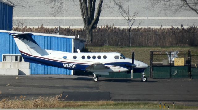 Beechcraft Super King Air 200 (N208F) - Catching some tarmac time is this 1981 Beechcraft Super King  Air 200 from the Autumn of 2020.