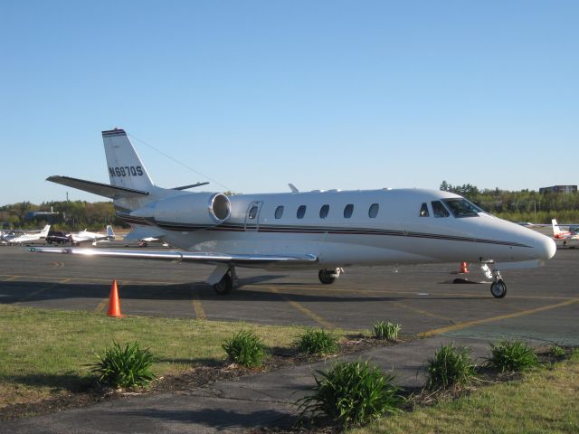 Cessna Citation Excel/XLS (EJA697) - Getting ready to depart back to Westhampton Beach, NY (KFOK).