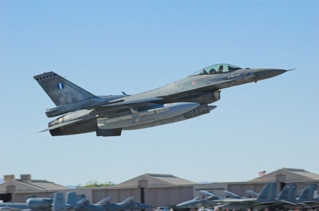 Lockheed F-16 Fighting Falcon (F16) - Greek Air Force attending Red Flag exercise at Nellis AFB, Nevada