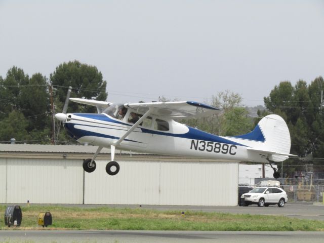 Cessna 170 (N3589C) - Taking off RWY 24