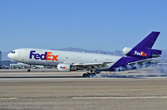 McDonnell Douglas DC-10 (N389FE) - N389FE Fedex 1974 Mcdonnell Douglas MD-10-10F C/N 46623 "Tayuon"br /br /McCarran International Airport (KLAS)br /Las Vegas, Nevadabr /TDelCorobr /September 19, 2013