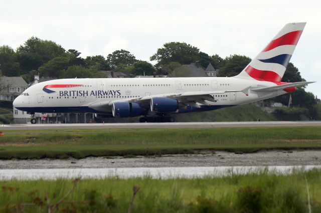 Airbus A380-800 (G-XLEL) - 'Speedbird 13 Golf Super' arriving from London-Heathrow