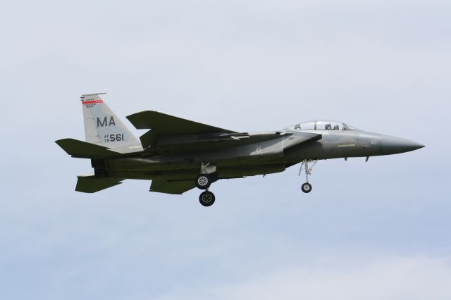 McDonnell Douglas F-15 Eagle — - 104th fighter wing,Massachusetts Air National Guard,Landing for weekend airshow,London International Airport,London,Canada,CYXU/YXU