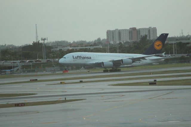 Airbus A380-800 (D-AIMD) - 111113 Luft A388 rotating from Rwy 9