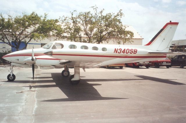 Cessna 340 (N340SB) - Seen here in May-00.