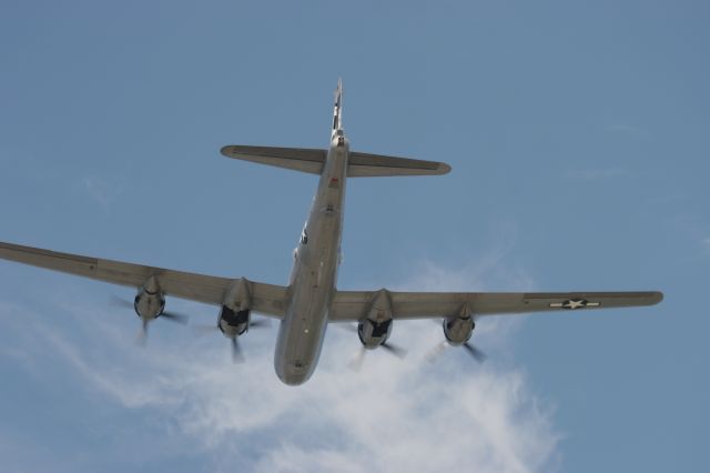 Boeing B-29 Superfortress — - FIFI Beginning to Drop Landing Gear at Outagamie County Airport Appleton, Wisconsin