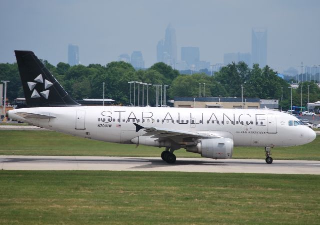 Airbus A319 (N701UW) - Rolling 18C - 5/19/10