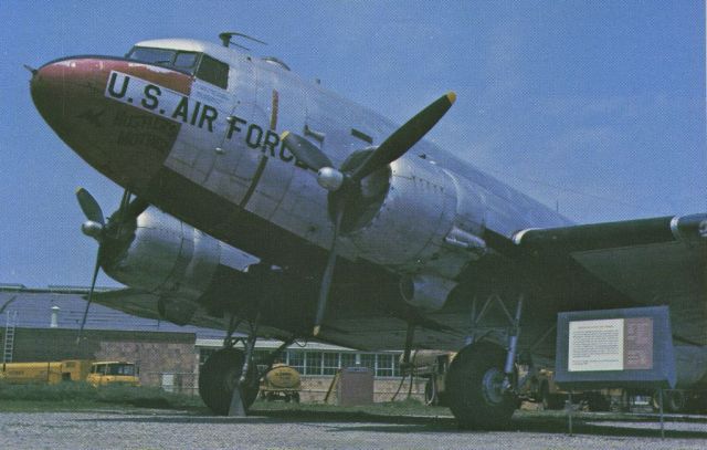 Douglas DC-3 (43-4857) - scanned from postcardbr /C-47A