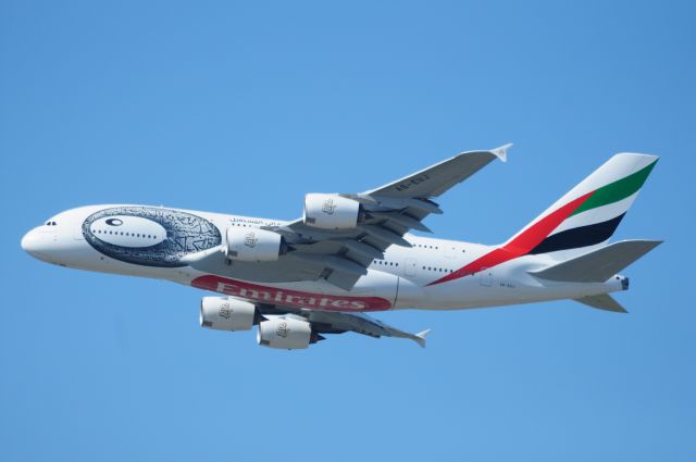 Airbus A380-800 (A6-EUJ) - Just took off from Toronto Pearson Airport on 20220902. 