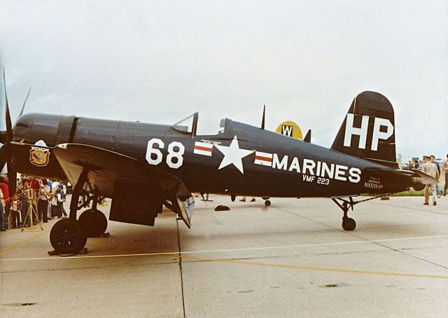 N68HP — - F4U on display at a CAF Air Show