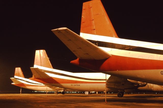 — — - Air Bridge Carriers Merchantmen at Belfast Aldergrove Airport - 1983