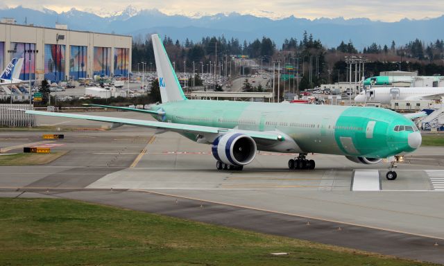 BOEING 777-300 (PH-BVN) - PH-BVN KLM Royal Dutch Airlines Boeing 777-300 - C/N 44549 / LN 1280 br /Departing KPAE for its first flight.