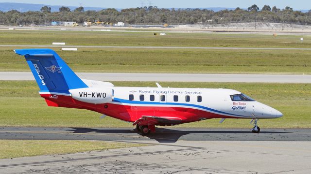 Pilatus PC-12 (VH-KWO) - Pilatus PC-12, Royal Flying Doctor Service VH-KWO YPJT 060919.