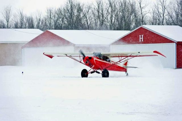 Piper PA-12 Super Cruiser (N7748H) - flyin feb 2016