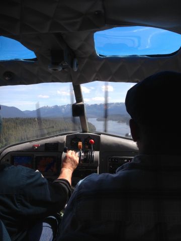 De Havilland Canada DHC-2 Mk1 Beaver — - Dropping down for approach into Angoon