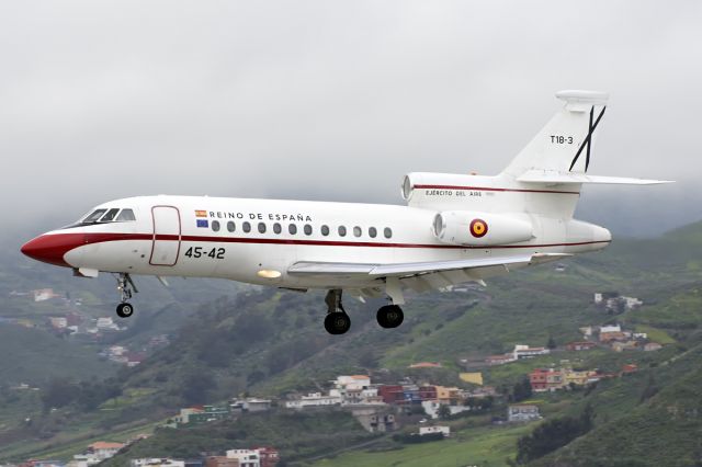 Dassault Falcon 900 (T183) - Arriving from Madrid to Tenerife North, this Falcon 900 with HM King Felipe VI, on an Official Visitbr /br /07/03/2018