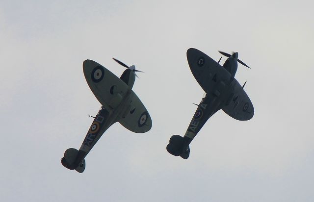 — — - Spitfires at Flying Legends