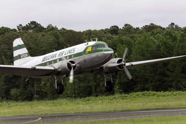 Douglas DC-3 (N763A) - Departing KLLQ