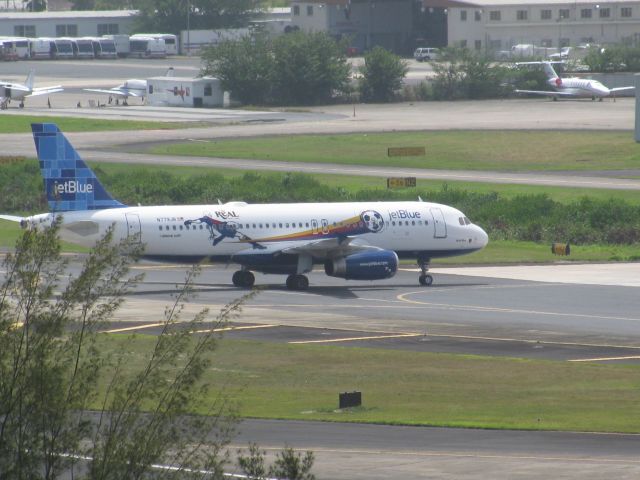 Cessna 310 (N779JB) - Real Salt lake Jet blue aircraft at TSJS