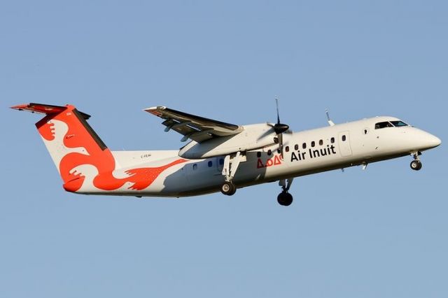 de Havilland Dash 8-100 (C-GAIW) - Air inuit taking off runway 24R at Montreal heading to Kuujjuarapik (CYGW)