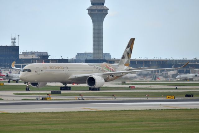 A6-XWB — - Taxiing to the terminal.