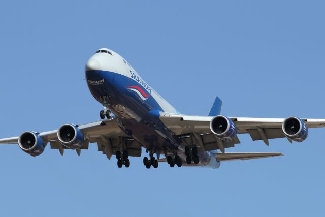 BOEING 747-8 (VQ-BWY) - 31/05/2025:br /Cargo flight JFK > TLV, final to runway 12.