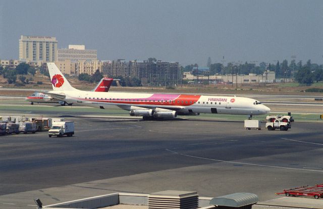 McDonnell Douglas DC-8-70 (N49342) - Visit at KLAX Intl Airport on 1989/08/29