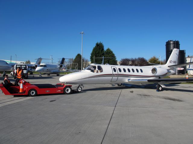 Cessna Citation V (A7-AKA) - Luton, near London UK | 28 OCT 2014