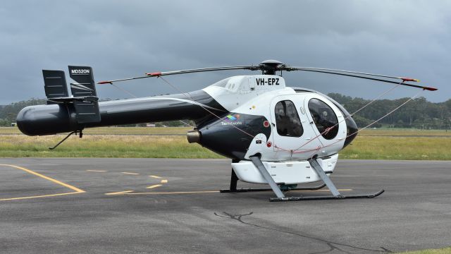 VH-EPZ — - 1992 Mcdonell Douglas Helicopter co MD-520N VH-EPZ (cn #53) at Burnie Wynyard Airport Tasmania on December 7 2016.